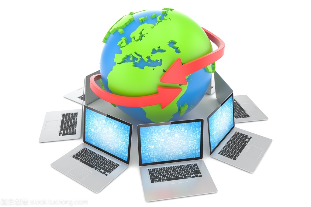 筆記本電腦 連接地球的網絡科技與計算核心